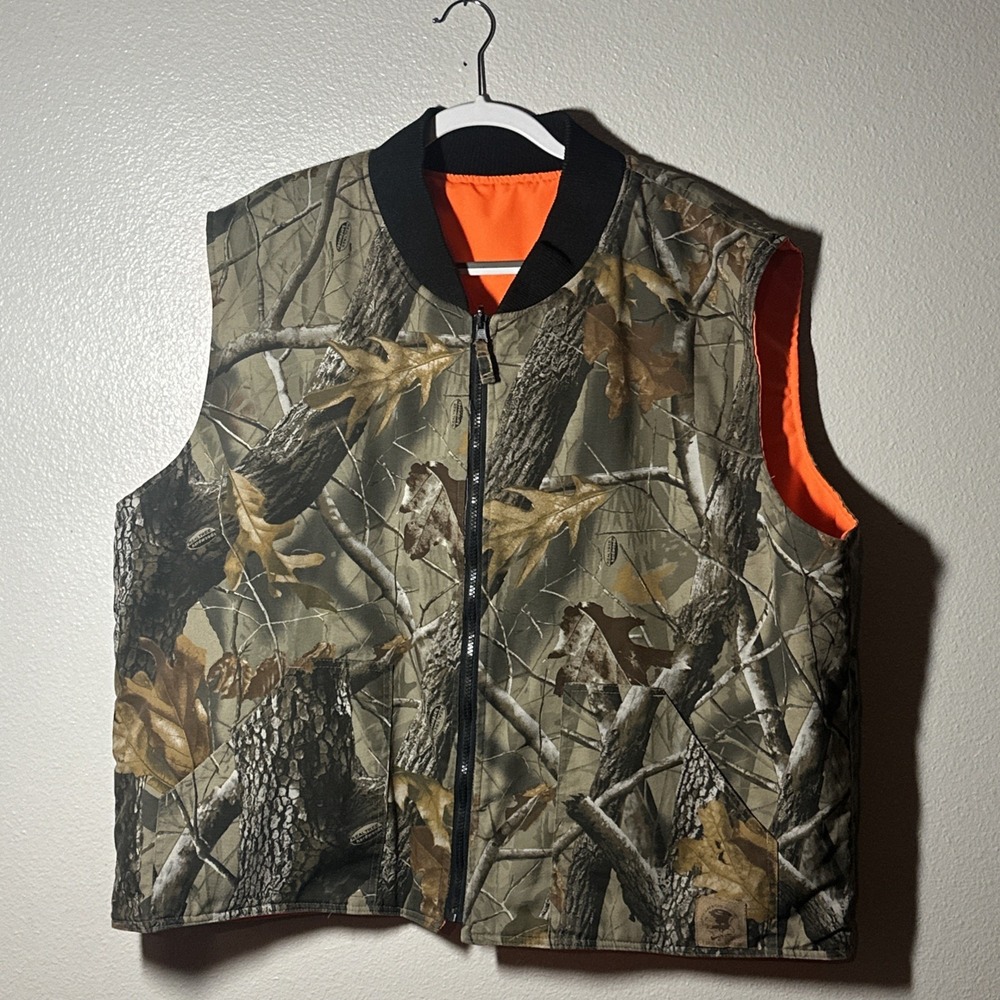 Bob Allen North American Hunting Club Realtree XXL Reversible Camo Vest Mens
